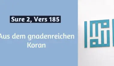 Koran - Sure 2, Vers 185