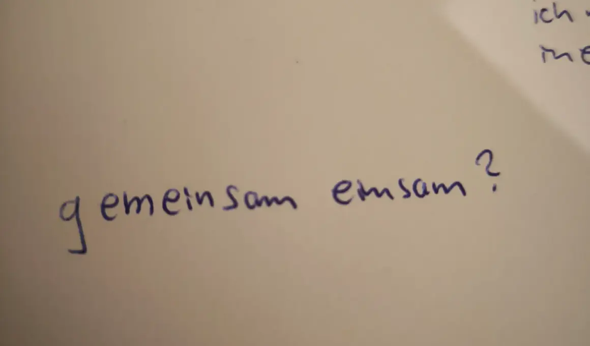 gemeinsam einsam?