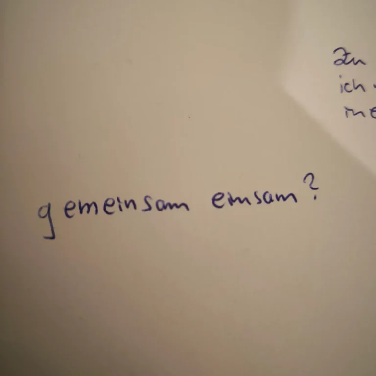 gemeinsam einsam?