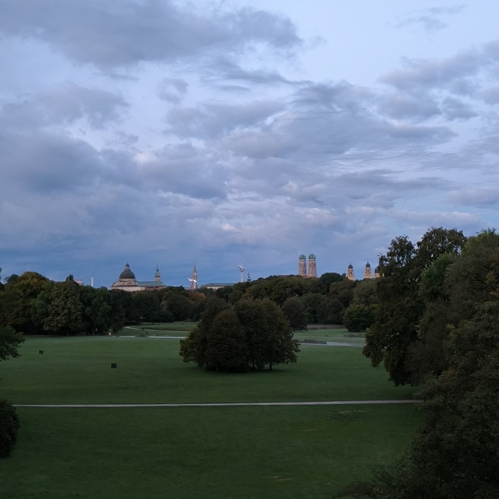 Aussicht vom Monopteros im Englischen Garten