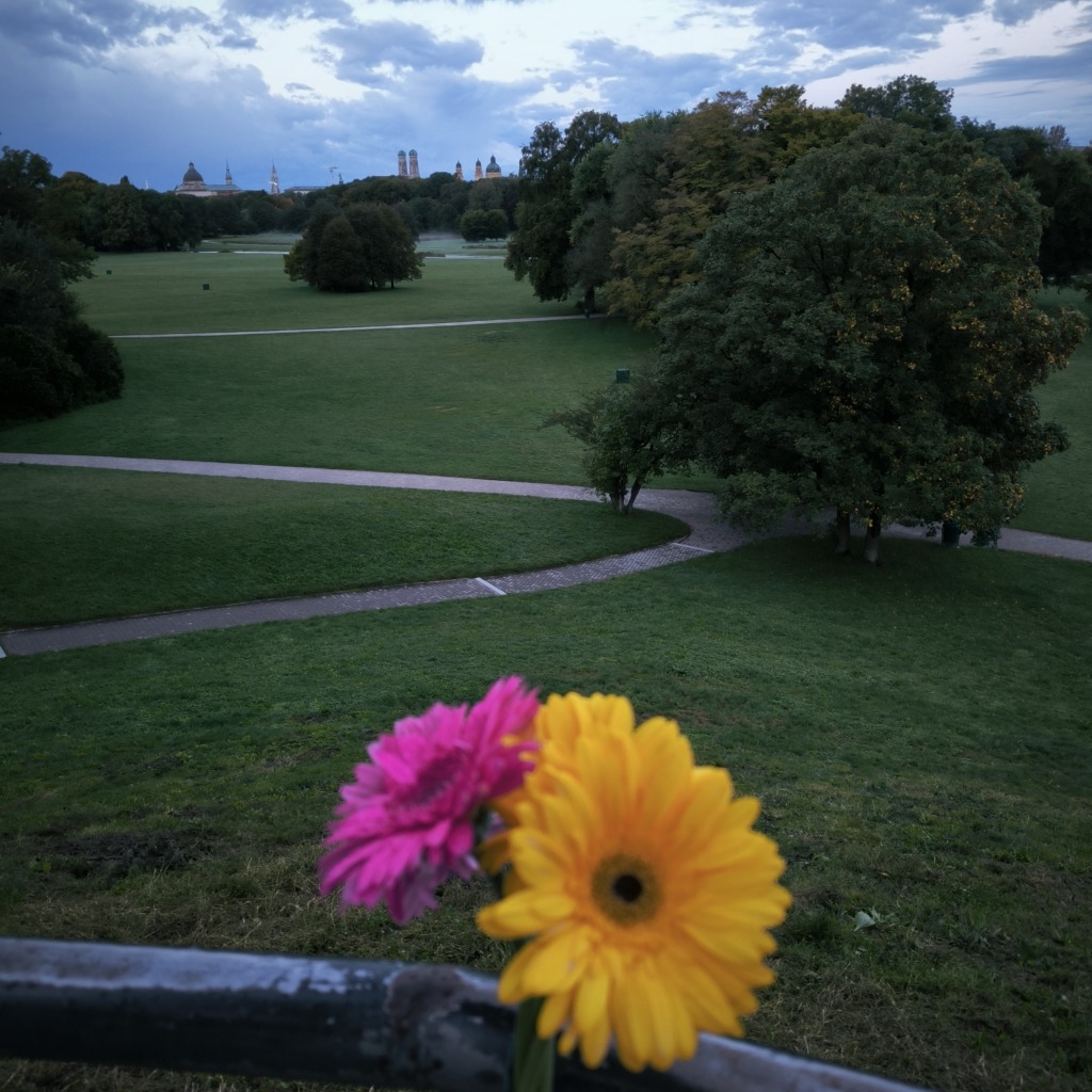 Aussicht vom Monopteros im Englischen Garten