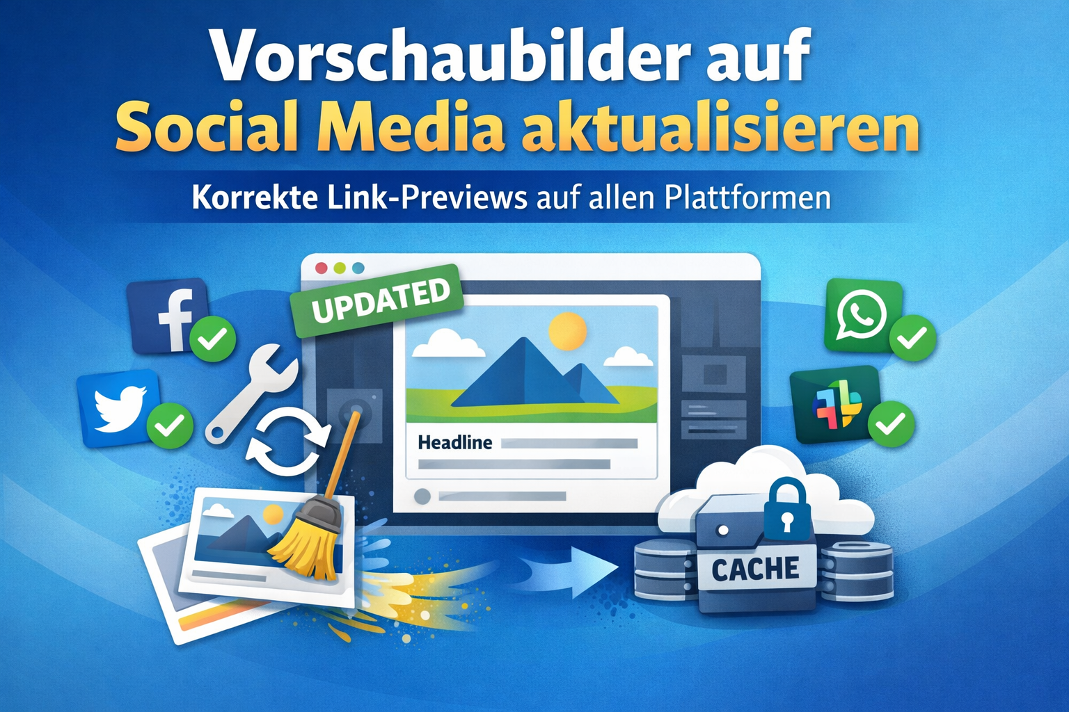 Vorschaubilder auf Social Media aktualisieren