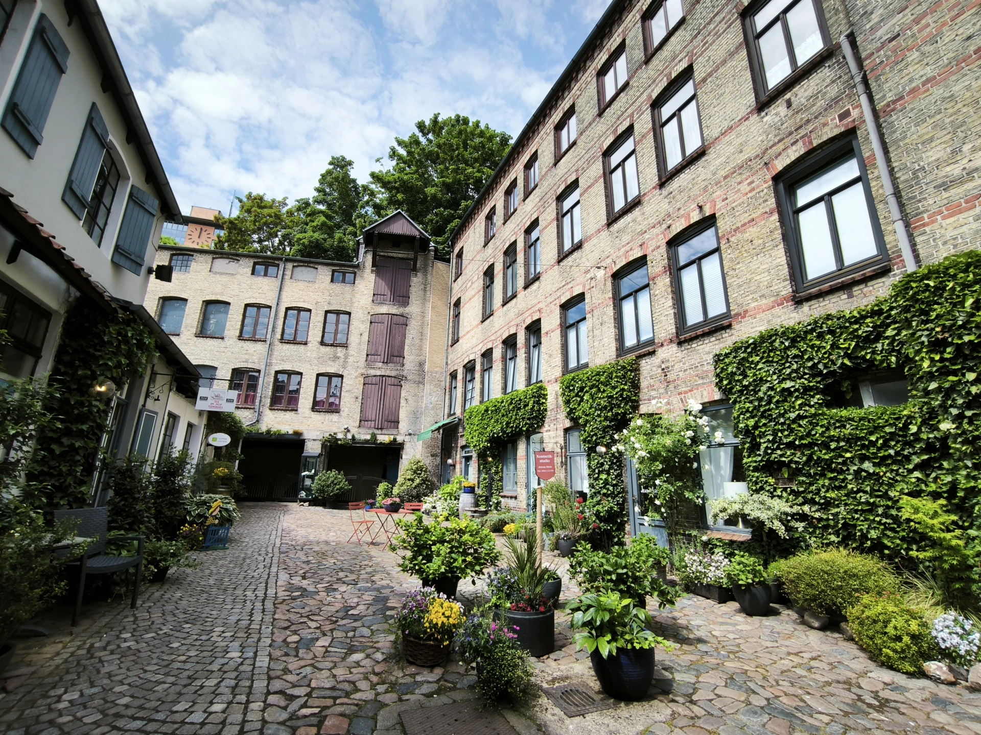 Historische Hinterhöfe in der Roten Straße