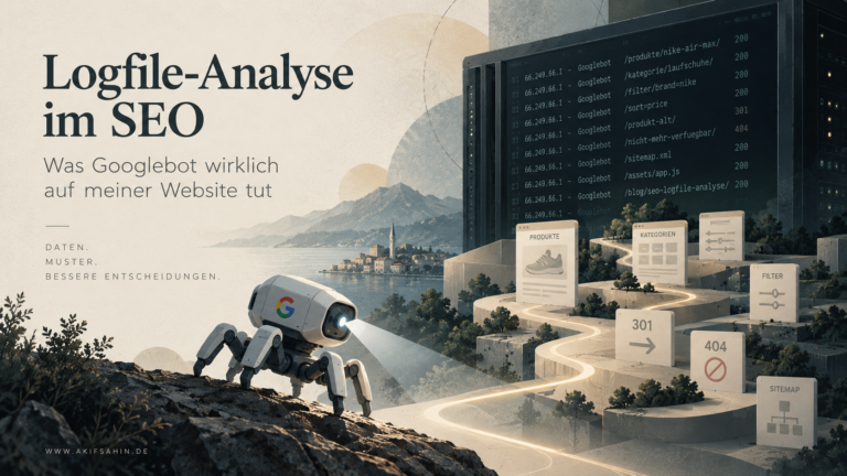 Logfile-Analyse im SEO - Symbolbild mit ChatGPT erstellt
